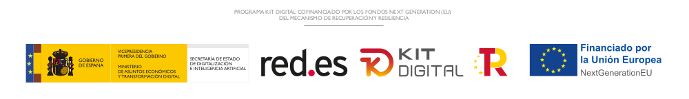 Logos de Gobierno de España, red.es, Kit Digital y NextGenerationEU