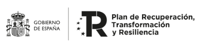 Logos de Gobierno de España y Plan de Recuperación, Transformación y Resiliencia